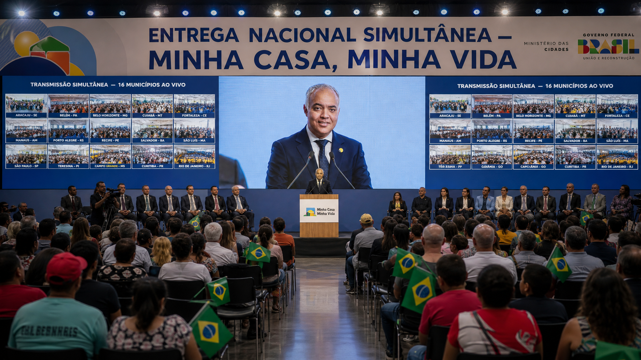 Cerimônia híbrida nacional