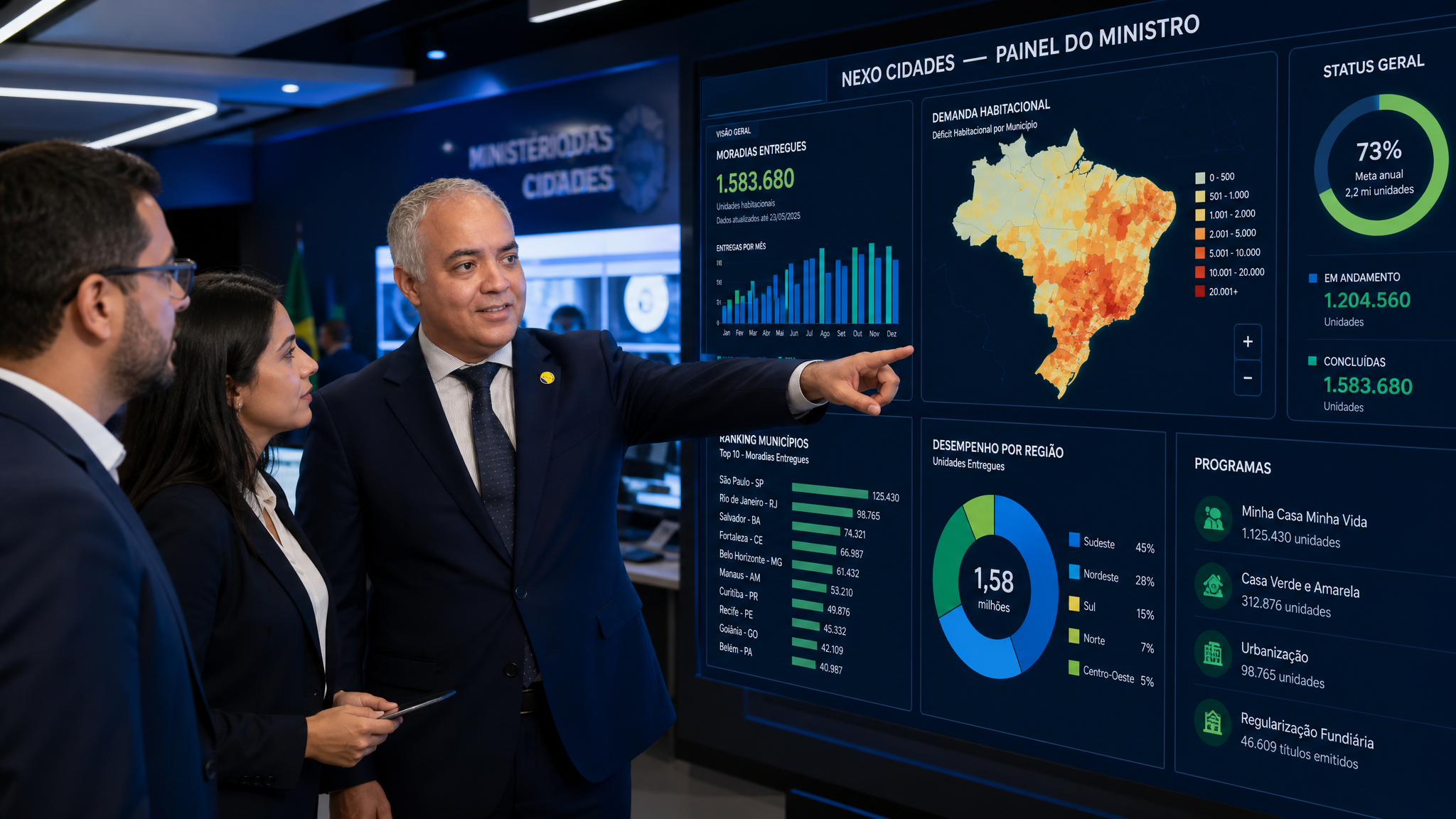 Ministro na war-room
